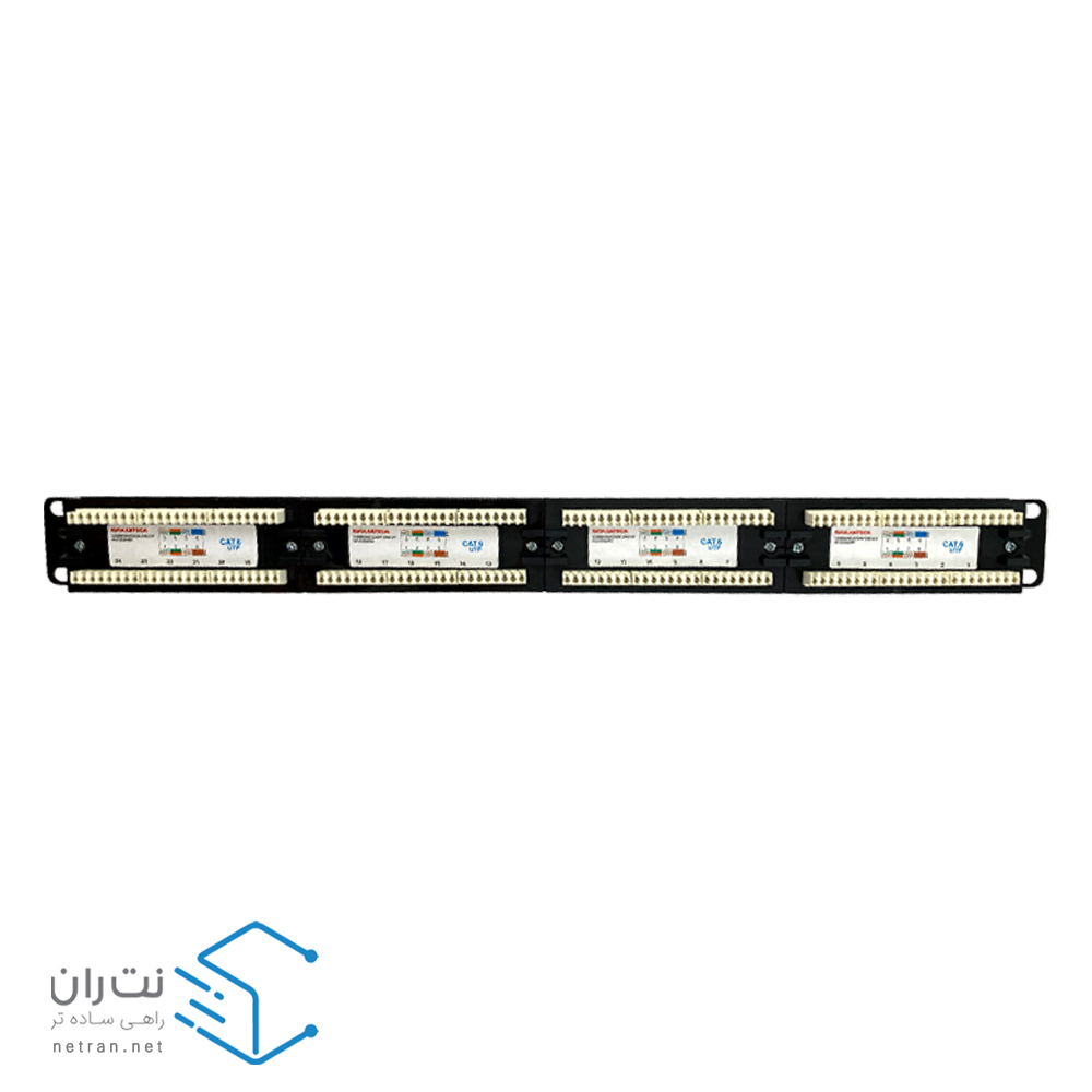 پچ پنل 24 پورت Cat6 UTP باگ – BUG-3